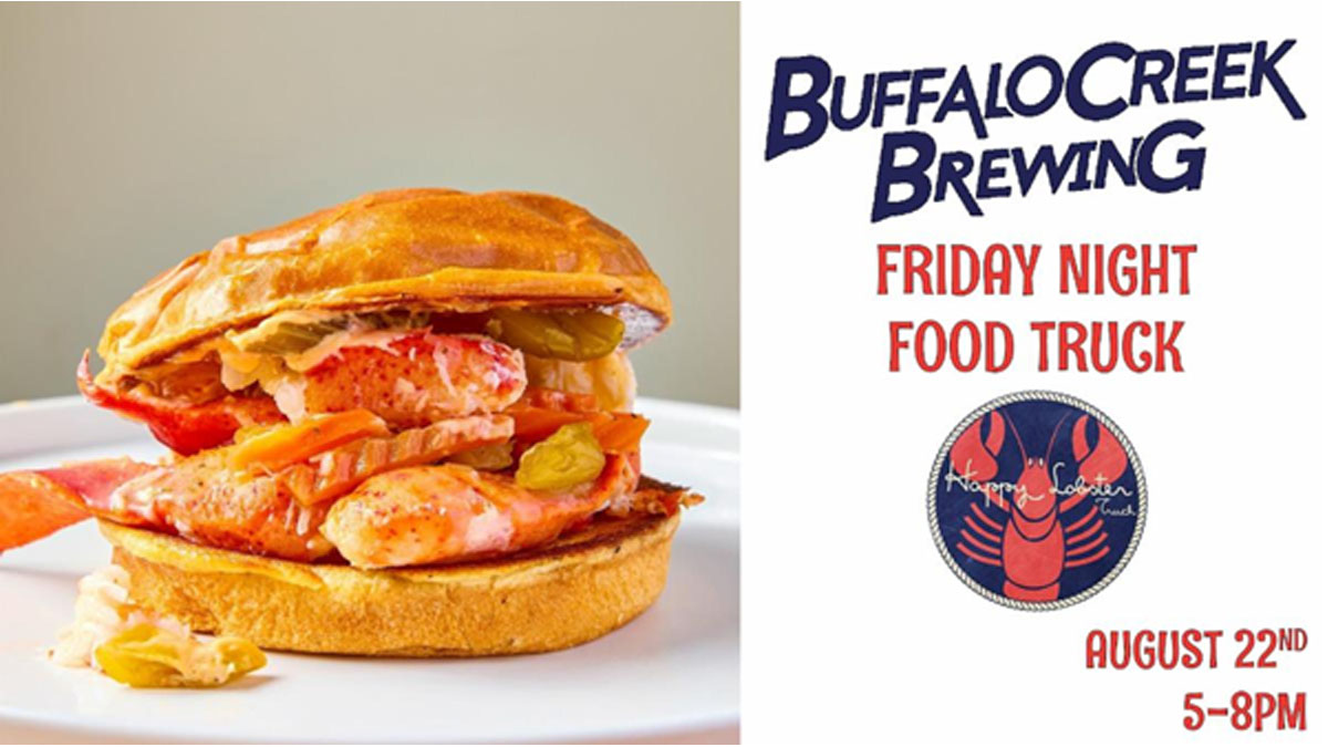 Saturday Night Food Truck with Happy Lobster at Buffalo Creek Brewing